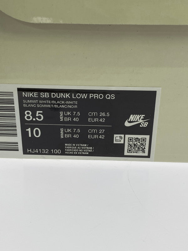 【未使用品】【メンズ】 NIKE ナイキ ×CSEF HJ4132-100 SB DUNK LOW PRO QS 靴 シューズ スニーカー 160-260329-AS-6-min サイズ：26.5cm カラー：SUMMIT WHITE/BLACK-WHITE 万代Net店