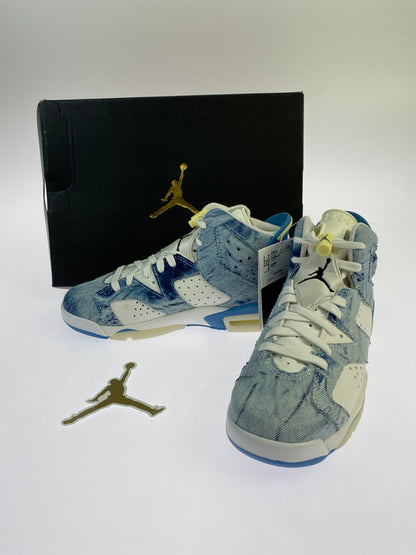【中古品】【レディース】 NIKE ナイキ DM9045-100 GS AIR JORDAN 6 靴 シューズ スニーカー 166-260329-AS-11-min サイズ：24.5cm カラー：WHITE/DUTCH BLUE-CITRON TINT 万代Net店