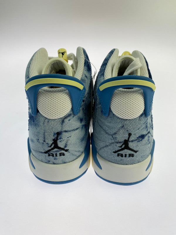 【中古品】【レディース】 NIKE ナイキ DM9045-100 GS AIR JORDAN 6 靴 シューズ スニーカー 166-260329-AS-11-min サイズ：24.5cm カラー：WHITE/DUTCH BLUE-CITRON TINT 万代Net店