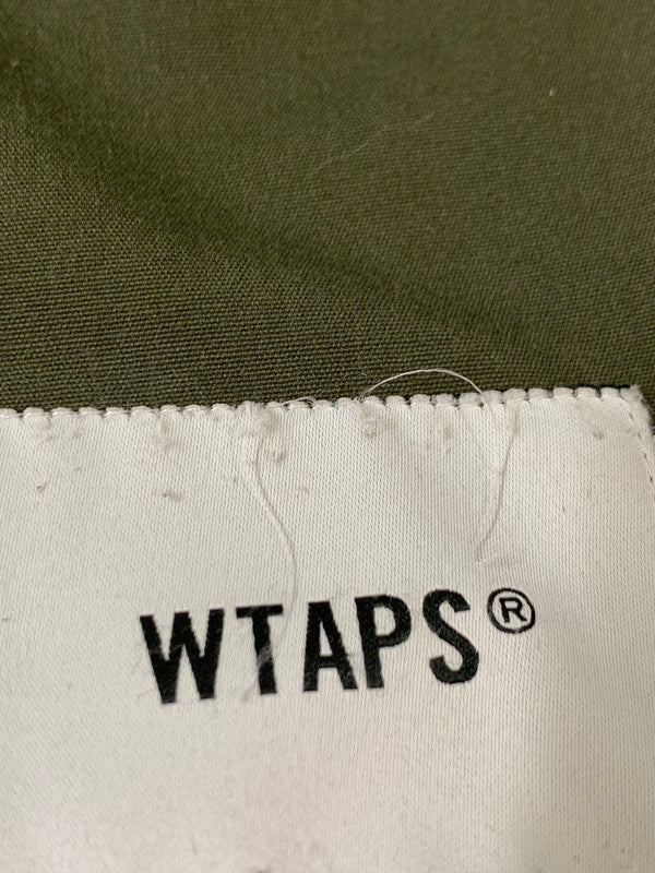 【中古品】【メンズ】 WTAPS ダブルタップス HUEY LS CTPL.WEATHER 222BRDT-SHM03 ヒューイ コットンポリエステル ウェザー ロングスリーブシャツ アウター 142-260328-SH-15-min サイズ：03 カラー：オリーブ 万代Net店