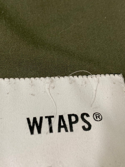 【中古品】【メンズ】 WTAPS ダブルタップス HUEY LS CTPL.WEATHER 222BRDT-SHM03 ヒューイ コットンポリエステル ウェザー ロングスリーブシャツ アウター 142-260328-SH-15-min サイズ：03 カラー：オリーブ 万代Net店