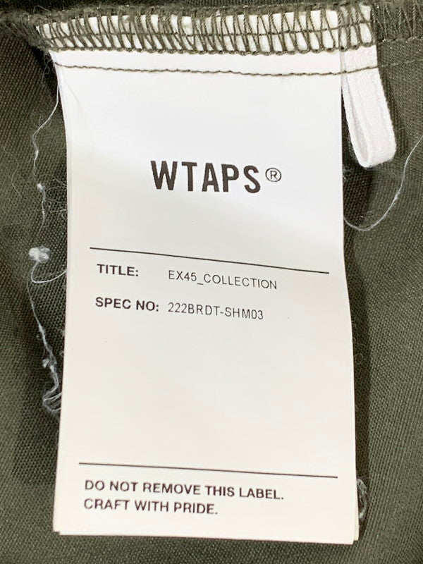 【中古品】【メンズ】 WTAPS ダブルタップス HUEY LS CTPL.WEATHER 222BRDT-SHM03 ヒューイ コットンポリエステル ウェザー ロングスリーブシャツ アウター 142-260328-SH-15-min サイズ：03 カラー：オリーブ 万代Net店