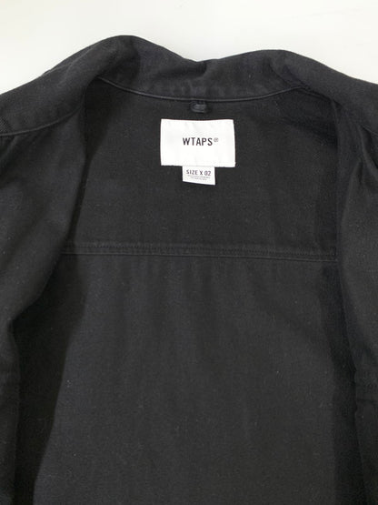【中古品】【メンズ】 WTAPS ダブルタップス WCPO 02 LS COTTON TWILL SHIRT 222WVDT-SHM05 ロングスリーブ コットンツイルシャツ アウター 142-260328-SH-16-min サイズ：02 カラー：ブラック 万代Net店