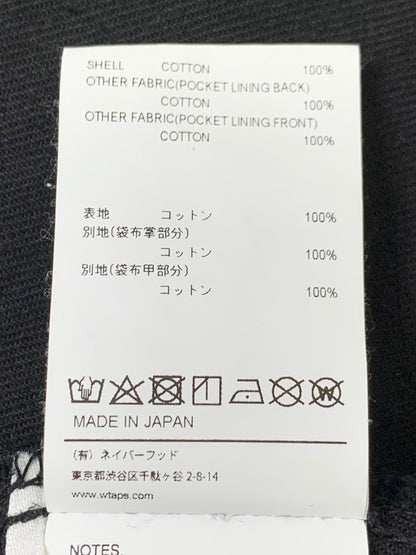 【中古品】【メンズ】 WTAPS ダブルタップス WCPO 02 LS COTTON TWILL SHIRT 222WVDT-SHM05 ロングスリーブ コットンツイルシャツ アウター 142-260328-SH-16-min サイズ：02 カラー：ブラック 万代Net店
