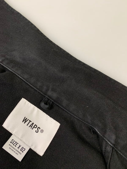 【中古品】【メンズ】 WTAPS ダブルタップス WCPO 02 LS COTTON TWILL SHIRT 222WVDT-SHM05 ロングスリーブ コットンツイルシャツ アウター 142-260328-SH-16-min サイズ：02 カラー：ブラック 万代Net店