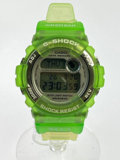【中古美品】【メンズ】 G-SHOCK ジーショック DW9600-WC 世界サンゴ礁保護協会 デジタル腕時計 196-260329-AS-33-min カラー：グリーン 万代Net店