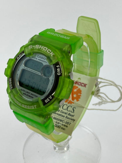 【中古美品】【メンズ】 G-SHOCK ジーショック DW9600-WC 世界サンゴ礁保護協会 デジタル腕時計 196-260329-AS-33-min カラー：グリーン 万代Net店