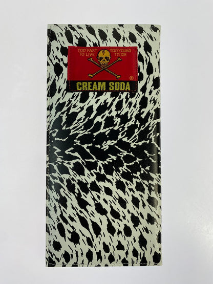 【中古品】【メンズ】 CREAM SODA クリームソーダ 金タグ 長財布 白豹 ロングウォレット 202-260329-AS-40-min カラー：ホワイト 万代Net店