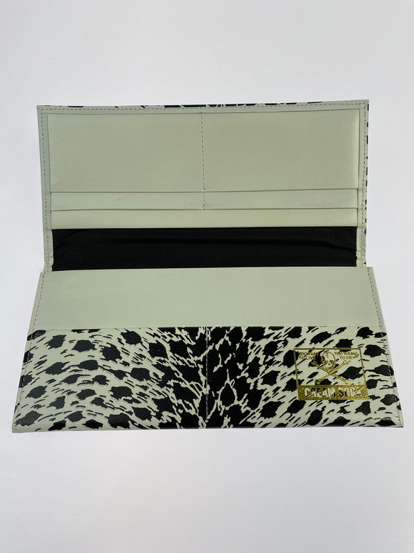 【中古品】【メンズ】 CREAM SODA クリームソーダ 金タグ 長財布 白豹 ロングウォレット 202-260329-AS-40-min カラー：ホワイト 万代Net店