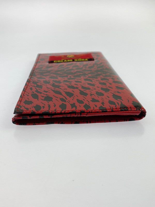 【中古美品】【メンズ】 CREAM SODA クリームソーダ 金タグ 長財布 赤豹 ロングウォレット 202-260329-AS-37-min カラー：レッド 万代Net店
