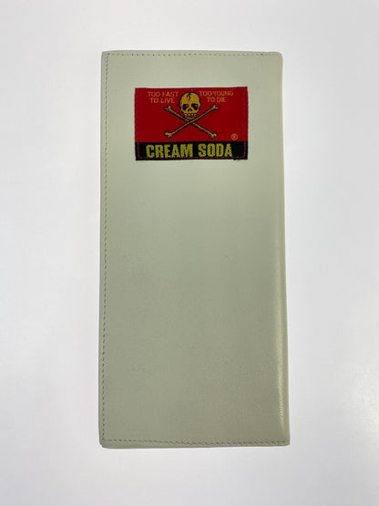 【中古品】【メンズ】 CREAM SODA クリームソーダ 金タグ 長財布 白 ロングウォレット 201-260329-AS-39-min カラー：ホワイト 万代Net店