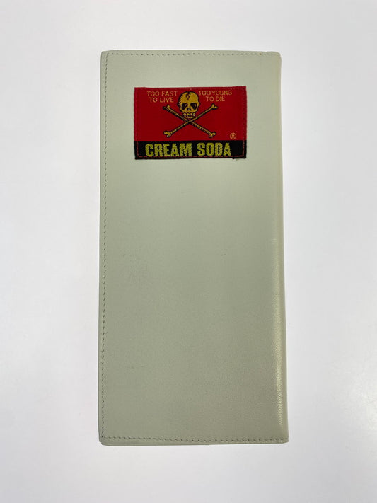 【中古品】【メンズ】 CREAM SODA クリームソーダ 金タグ 長財布 白 ロングウォレット 201-260329-AS-39-min カラー：ホワイト 万代Net店