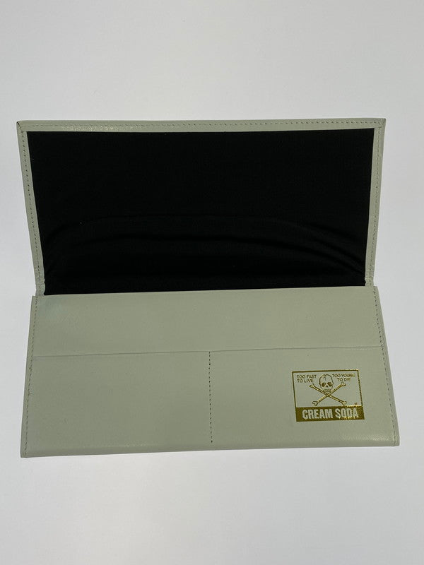 【中古品】【メンズ】 CREAM SODA クリームソーダ 金タグ 長財布 白 ロングウォレット 201-260329-AS-39-min カラー：ホワイト 万代Net店