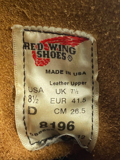 【現状渡し品】【メンズ】 RED WING レッドウィング 8196 CLASSIC ROUND TOE BOOTS 靴 シューズ ブーツ 164-260329-AS-50-min サイズ：26.5cm カラー：ブラウン 万代Net店