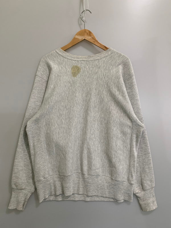 【中古品】【メンズ】 Champion チャンピオン 90’s 刺繍タグ "WESLEYAN" REVERSE WEAVE SWEATSHIRT 90年代 ウェズリアン リバースウィーブ スウェットシャツ トップス 146-260328-SH-05-min サイズ：L カラー：グレー 万代Net店