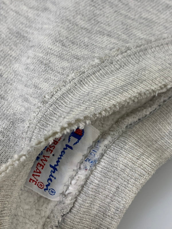【中古品】【メンズ】 Champion チャンピオン 90’s 刺繍タグ "WESLEYAN" REVERSE WEAVE SWEATSHIRT 90年代 ウェズリアン リバースウィーブ スウェットシャツ トップス 146-260328-SH-05-min サイズ：L カラー：グレー 万代Net店