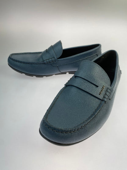 【中古品】【メンズ/レディース】 COACH コーチ FG2386 MOTT DRIVER モット ドライバー 靴 シューズ スリッポン 183-260329-AS-55-min サイズ：US8D カラー：ネイビー 万代Net店