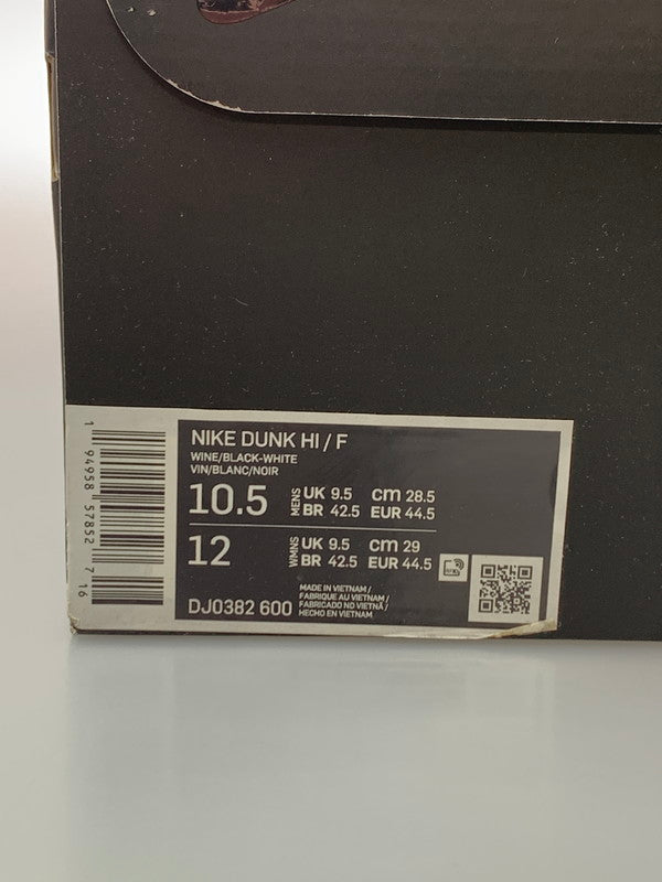 【中古美品】【メンズ】 FRAGMENT DESIGN フラグメントデザイン ×NIKE ナイキ DJ0382-600 DUNK HI F 靴 シューズ スニーカー SNEAKER 160-260331-zi-07-min サイズ：28.5cm カラー：WINE/BLACK-WHITE 万代Net店