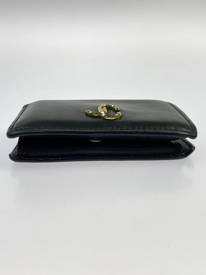 【中古品】【メンズ/レディース】 JIMMY CHOO ジミーチュウ JC LOGO 二つ折り財布 181-260713-KS-09-min カラー：ブラック 万代Net店