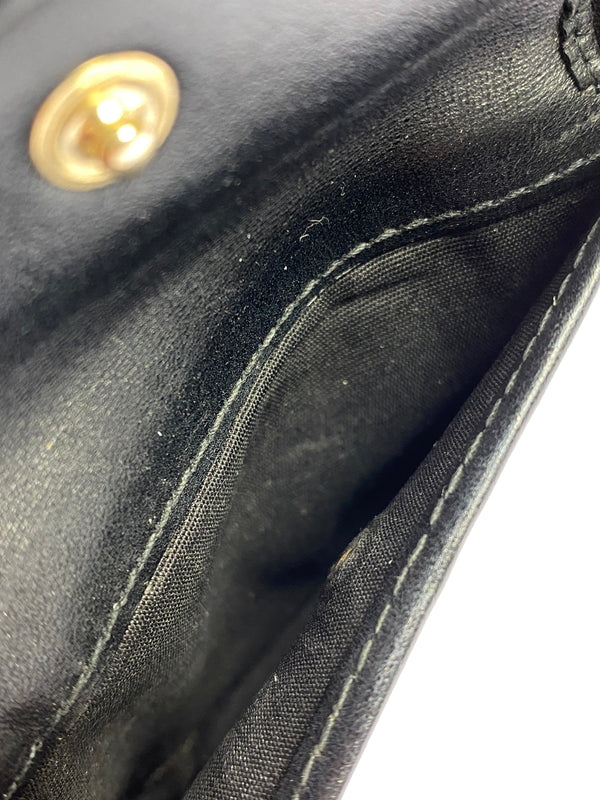 【中古品】【メンズ/レディース】 JIMMY CHOO ジミーチュウ JC LOGO 二つ折り財布 181-260713-KS-09-min カラー：ブラック 万代Net店