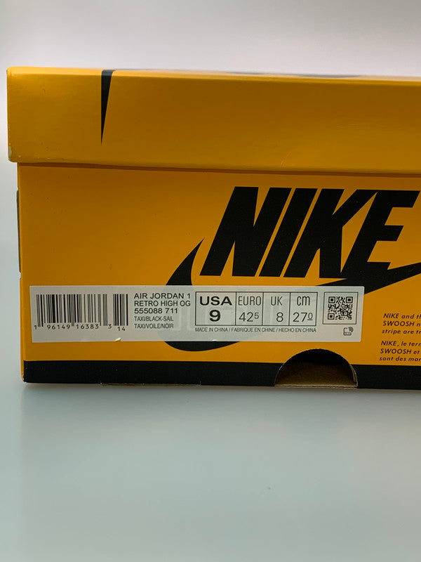 【現状渡し品】【メンズ】 NIKE ナイキ 555088-711 AIR JORDAN 1 RETRO HIGH OG 靴 シューズ スニーカー SNEAKER 160-260331-zi-06-min サイズ：27cm カラー：TAXI/BLACK-SAIL 万代Net店