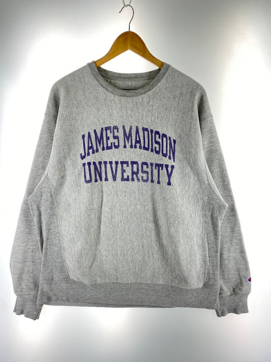 【中古品】【メンズ】 Champion チャンピオン 00S JAMES MADISON UNIVERSITY REVERSE WEAVE SWEATSHIRT スウェットシャツ 146-260331-zi-35-min サイズ：M カラー：グレー 万代Net店