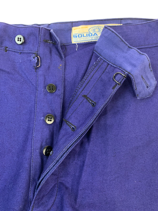 【現状渡し品】【メンズ】 SOLIDA ソリダ 70S WORK PANTS 70年代 ワークパンツ メンズ ボトムス 157-260709-hu-31-min サイズ：不明 カラー：青紫 万代Net店
