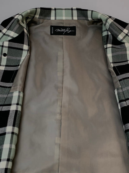 【中古品】【メンズ】 MILK BOY ミルクボーイ CHECK CHESTER COAT チェック チェスターコート 20213112 メンズ アウター 140-260703-hu-32-min カラー：ミントグリーン/ブラック（チェック） 万代Net店
