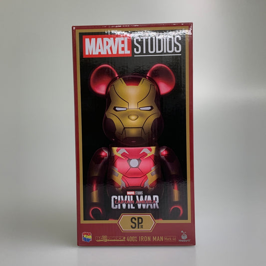 【中古品】 BE@RBRICK 400% IRON MAN Mark 46 MARVEL CIVIL WAR SP賞 ベアブリック アイアンマン フィギュア アメコミ 055-260522-em-01-min 万代Net店