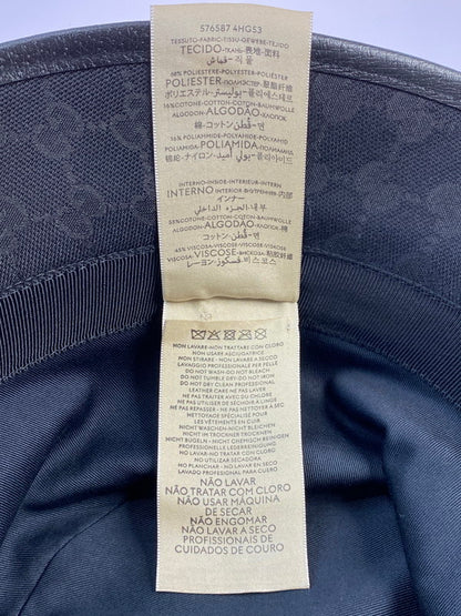 【中古品】【メンズ】 GUCCI グッチ GG CANVAS BUCKET HAT BL576587 GGキャンバス バケットハット 帽子 183-260403-em-38-min サイズ：M カラー：ブラック 万代Net店