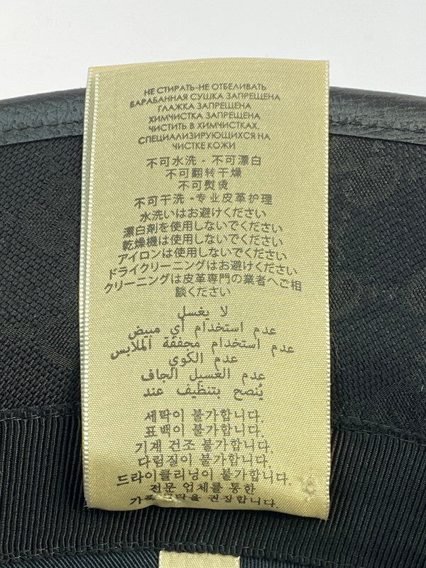 【中古品】【メンズ】 GUCCI グッチ GG CANVAS BUCKET HAT BL576587 GGキャンバス バケットハット 帽子 183-260403-em-38-min サイズ：M カラー：ブラック 万代Net店
