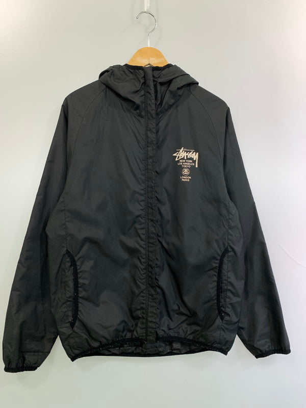【中古品】【メンズ】 STUSSY ステューシー WORLD TOUR REVERSIBLE DOWN JACKET リバーシブル ダウンジャケット 142-260331-zi-30-min サイズ：M カラー：ブラック 万代Net店