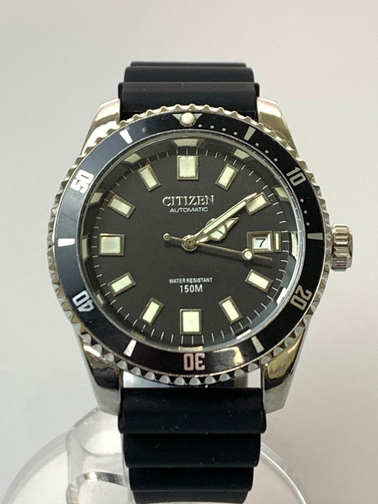 【中古品】【メンズ】 CITIZEN シチズン 4-820789Y チャレンジダイバー 150M 1978年製 自動巻腕時計 197-260331-zi-14-min カラー：ブラック/シルバー 万代Net店