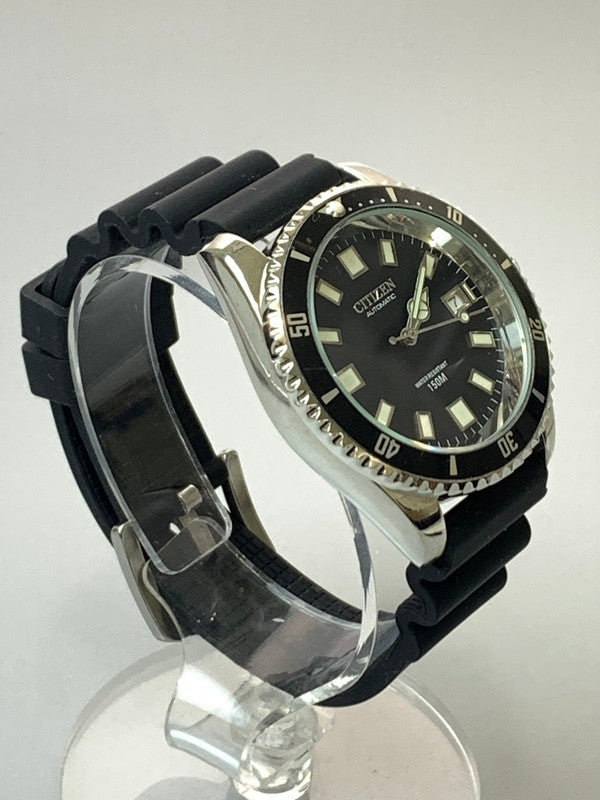 【中古品】【メンズ】 CITIZEN シチズン 4-820789Y チャレンジダイバー 150M 1978年製 自動巻腕時計 197-260331-zi-14-min カラー：ブラック/シルバー 万代Net店