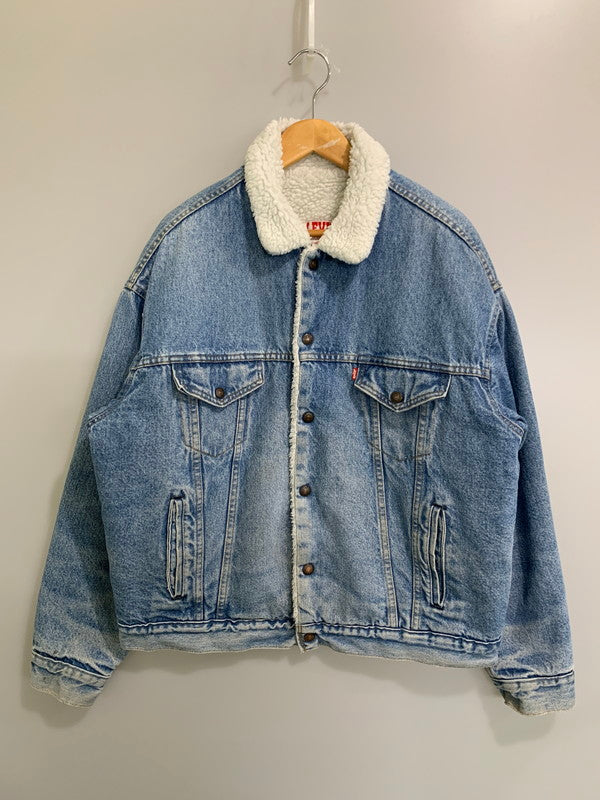 【中古品】【メンズ】 Levi's リーバイス DENIM BOA JACKET 70609-0214 デニムボアジャケット アウター 146-260330-SH-11-min サイズ：L カラー：インディゴ 万代Net店