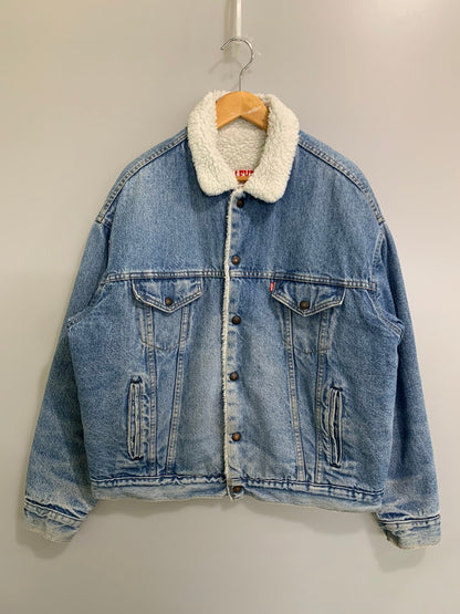 【中古品】【メンズ】 Levi's リーバイス DENIM BOA JACKET 70609-0214 デニムボアジャケット アウター 146-260330-SH-11-min サイズ：L カラー：インディゴ 万代Net店