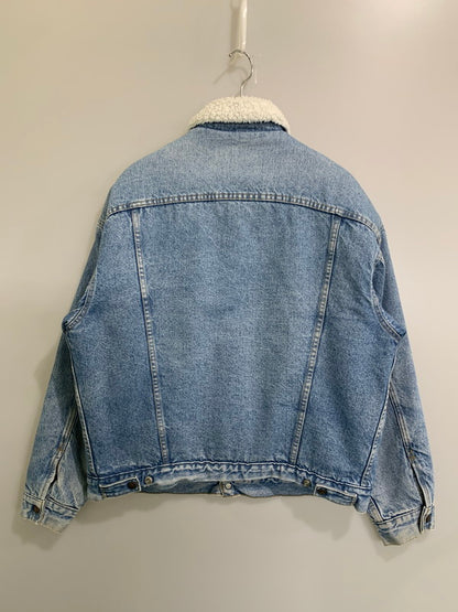 【中古品】【メンズ】 Levi's リーバイス DENIM BOA JACKET 70609-0214 デニムボアジャケット アウター 146-260330-SH-11-min サイズ：L カラー：インディゴ 万代Net店