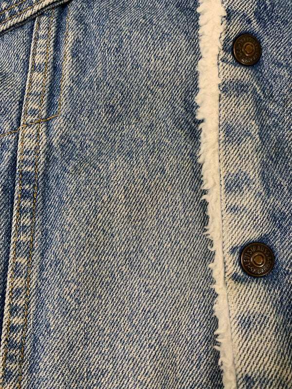 【中古品】【メンズ】 Levi's リーバイス DENIM BOA JACKET 70609-0214 デニムボアジャケット アウター 146-260330-SH-11-min サイズ：L カラー：インディゴ 万代Net店