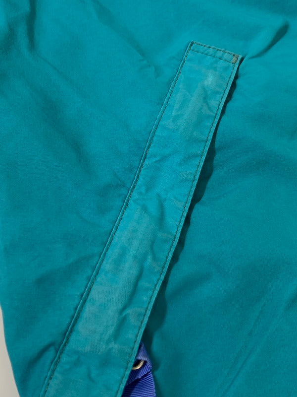 【現状渡し品】【キッズ】 patagonia パタゴニア 90's SHELLED SYNCHILLA JACKET 90年代 シェルドシンチラジャケット アウター キッズ 144-260330-SH-09-min サイズ：KIDS 10 カラー：ターコイズ 万代Net店