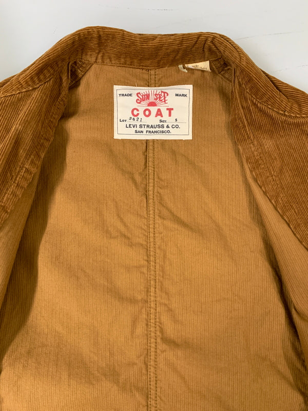 【中古品】【メンズ】 LEVI’S リーバイス VINTAGE CLOSING SUNSET COAT ヴィンテージ クロージング ンセットコート メンズ コーデュロイ アウター 145-260704-hu-04-min サイズ：S カラー：ブラウン系 万代Net店