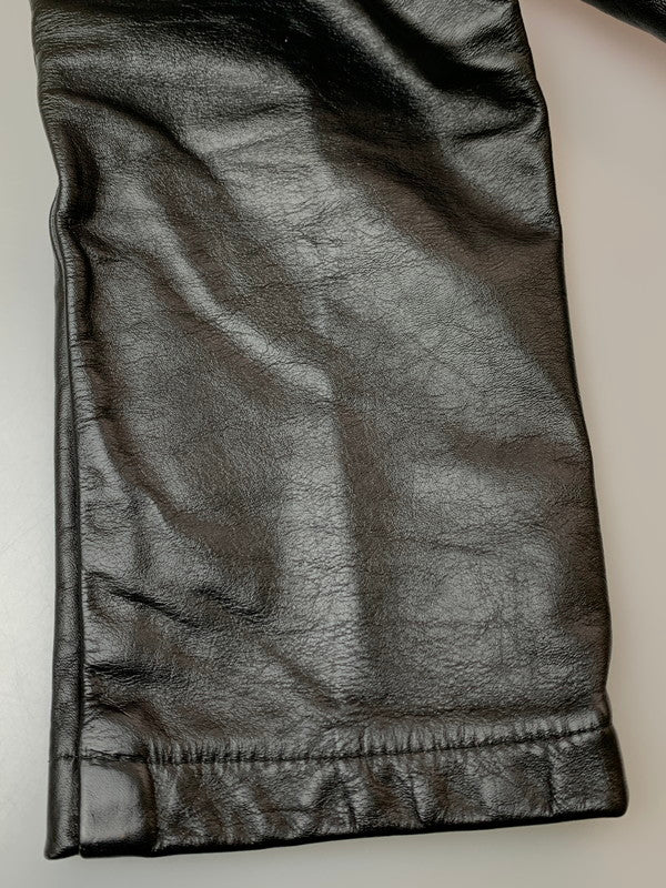 【現状渡し品】【メンズ】 TAUBERS タウバーズ LEATHER PANTS レザーパンツ ボトムス 157-260331-zi-28-min サイズ：不明 カラー：ブラック 万代Net店
