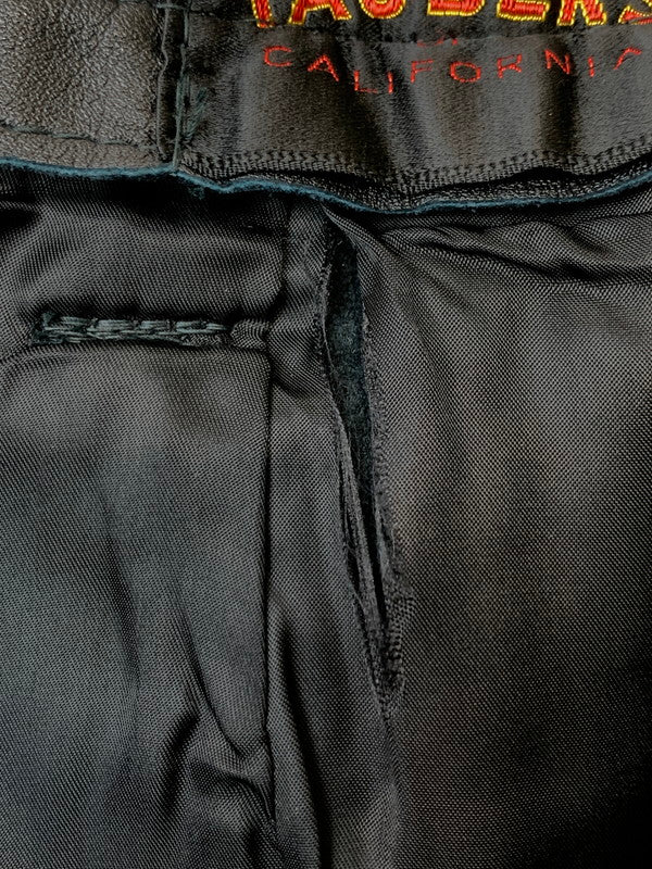 【現状渡し品】【メンズ】 TAUBERS タウバーズ LEATHER PANTS レザーパンツ ボトムス 157-260331-zi-28-min サイズ：不明 カラー：ブラック 万代Net店