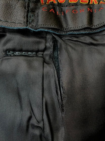 【現状渡し品】【メンズ】 TAUBERS タウバーズ LEATHER PANTS レザーパンツ ボトムス 157-260331-zi-28-min サイズ：不明 カラー：ブラック 万代Net店