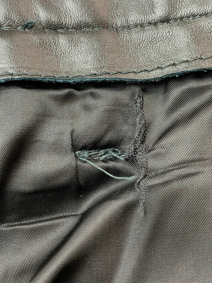 【現状渡し品】【メンズ】 TAUBERS タウバーズ LEATHER PANTS レザーパンツ ボトムス 157-260331-zi-28-min サイズ：不明 カラー：ブラック 万代Net店