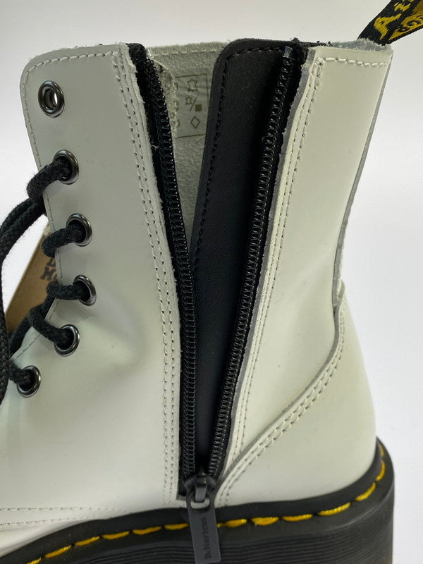 【中古品】【レディース】 Dr.Martens ドクターマーチン 15265100 QUAD RETRO JADON WHITE POLISHED SMOOTH 靴 164-260402-zi-18-min サイズ：US5 カラー：ホワイト 万代Net店