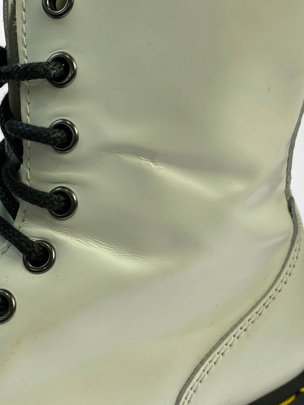 【中古品】【レディース】 Dr.Martens ドクターマーチン 15265100 QUAD RETRO JADON WHITE POLISHED SMOOTH 靴 164-260402-zi-18-min サイズ：US5 カラー：ホワイト 万代Net店