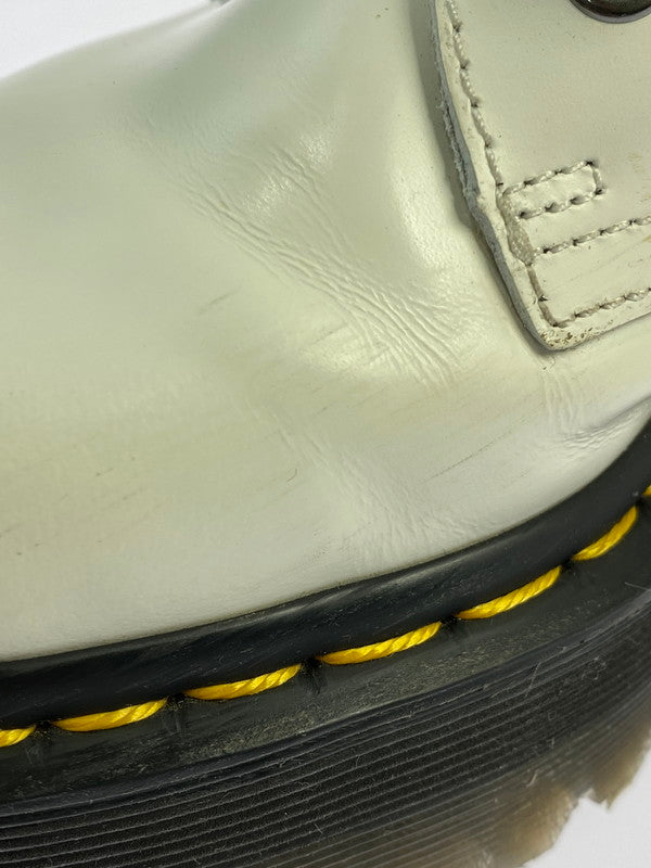 【中古品】【レディース】 Dr.Martens ドクターマーチン 15265100 QUAD RETRO JADON WHITE POLISHED SMOOTH 靴 164-260402-zi-18-min サイズ：US5 カラー：ホワイト 万代Net店