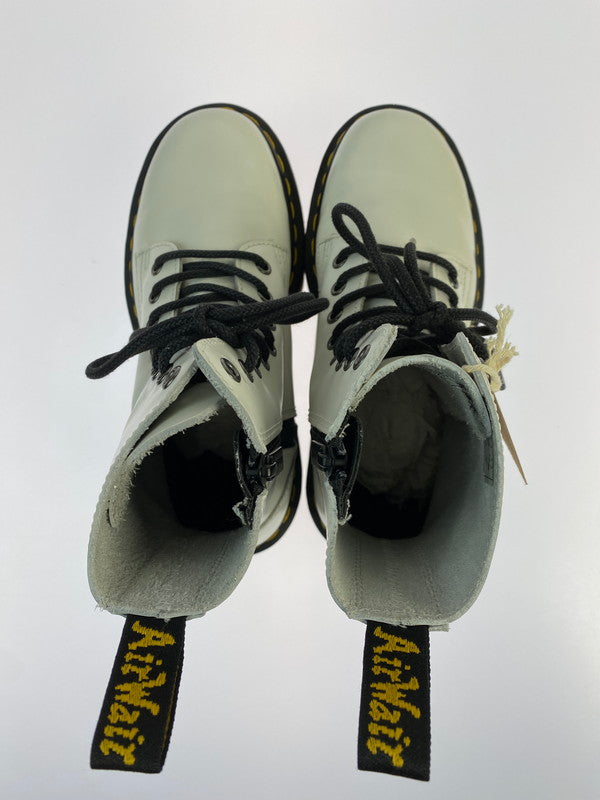 【中古品】【レディース】 Dr.Martens ドクターマーチン 15265100 QUAD RETRO JADON WHITE POLISHED SMOOTH 靴 164-260402-zi-18-min サイズ：US5 カラー：ホワイト 万代Net店