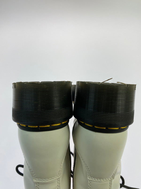 【中古品】【レディース】 Dr.Martens ドクターマーチン 15265100 QUAD RETRO JADON WHITE POLISHED SMOOTH 靴 164-260402-zi-18-min サイズ：US5 カラー：ホワイト 万代Net店