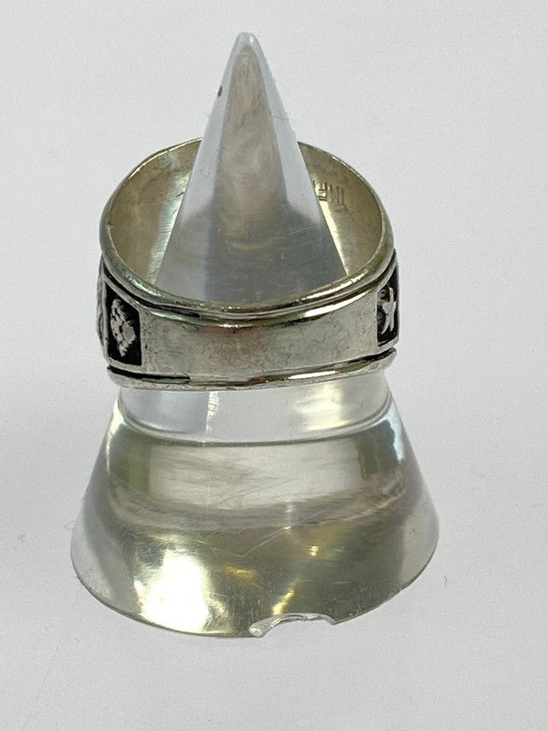 【中古品】【メンズ/レディース】 HERFF JONES ハーフ ジョーンズ SILVER USA 1977 COLLEGE RING シルバー USA 1977 カレッジ リング 指輪 リング 192-260403-em-33-min カラー：シルバー 号数 万代Net店